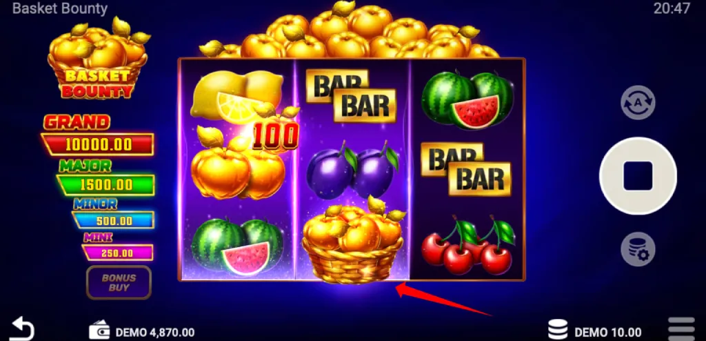 Apple Rush im regulären Spiel